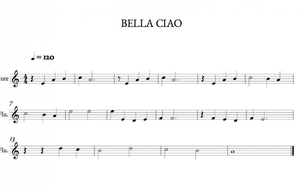 De Donde Viene La Cancion Bella Ciao